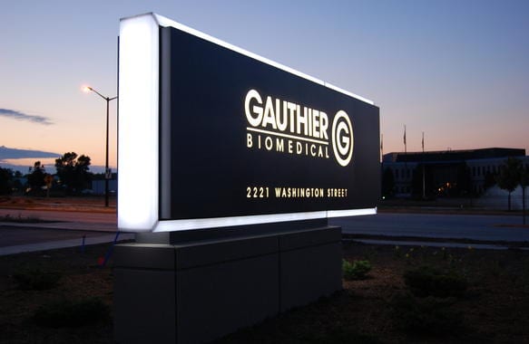 corporate monument sign