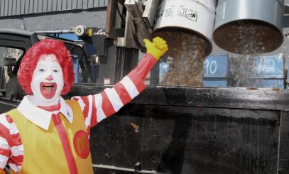 Ronald McDonald metal scrap