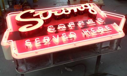 neon retail sign