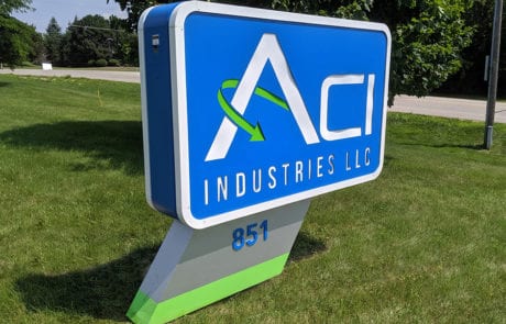 ACI Industries Outdoor Monument Sign