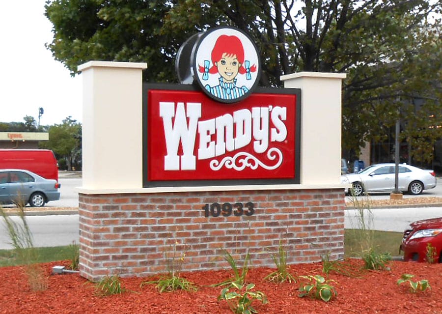 Wendy's Outdoor Monument Sign