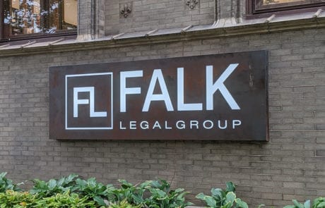 Falk Legal Group Monument Wall Sign