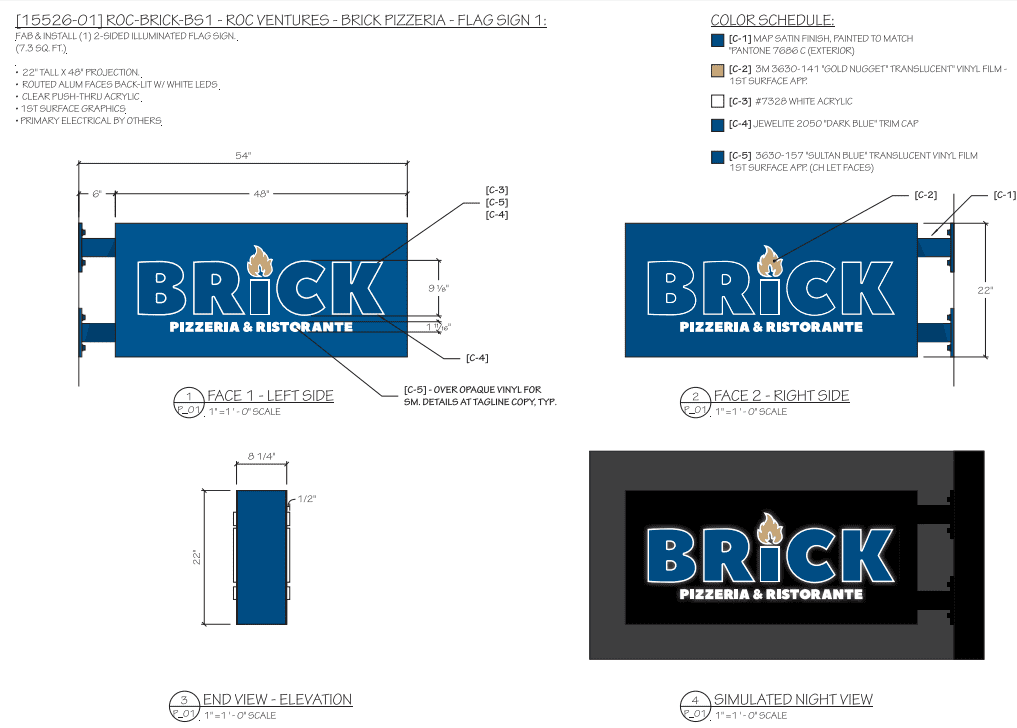Brick Signage Template