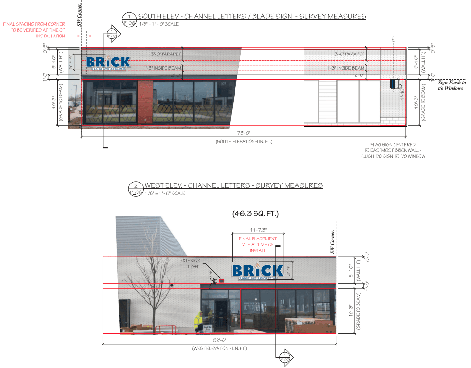 Production Release for Brick hot and fresh signage