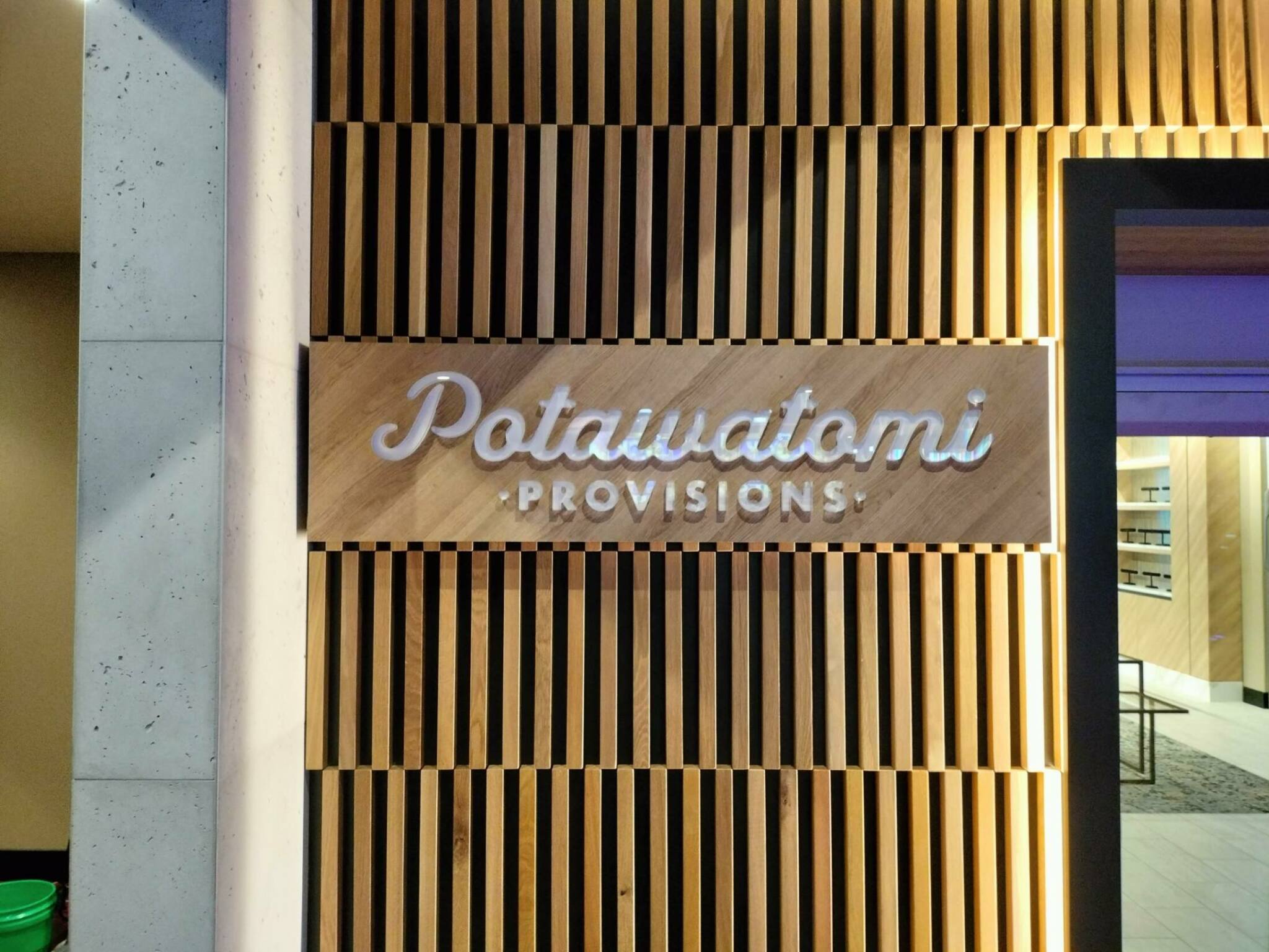 Potawatomi Provisions Signage