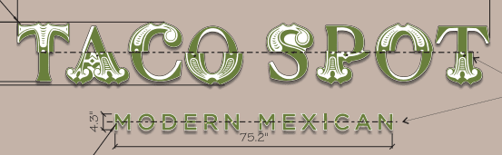 Taco Spot Signage
