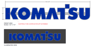 Komat'su Signage