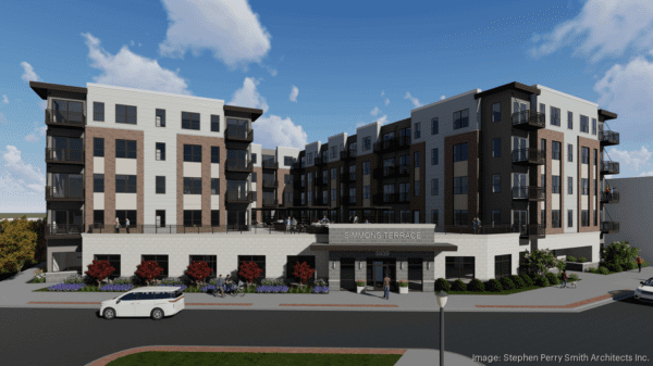 Kenosha's Multi-Apartment Development Simmons Terrace Rendering