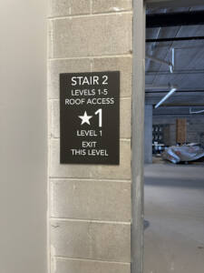 wayfinding sign in Milwaukee