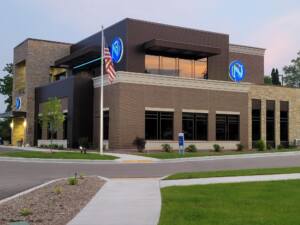 bank in wisconsin with new signage